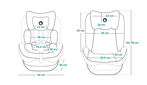 Lionelo autosjedalica Sander Isofix, crna / grupa 0+/1/2/3 0 - 36 kg