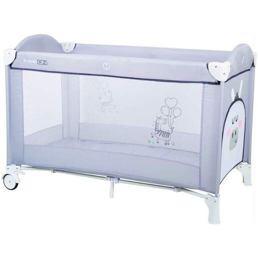 FreeON prijenosni krevetić Balloon, Zebra sivi, 120x60 cm