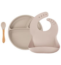 Minikoioi set za jelo s tanjirom II / bež