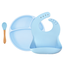 Minikoioi set za jelo s tanjirom II / plavi