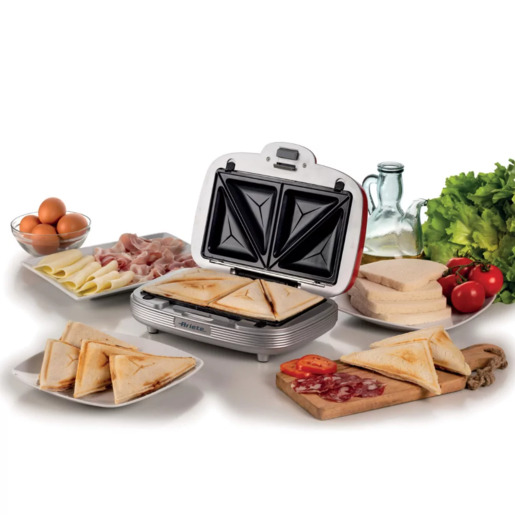 Ariete PARTY TIME aparat 3u1 za muffine, krofne i sendviče crveni 1972