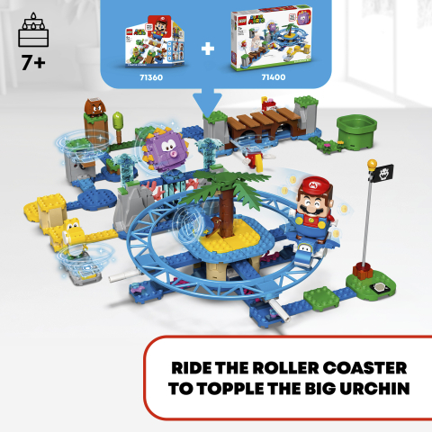 LEGO Super Mario Big Urchin u vožnji plažom – komplet za proširenje 71400