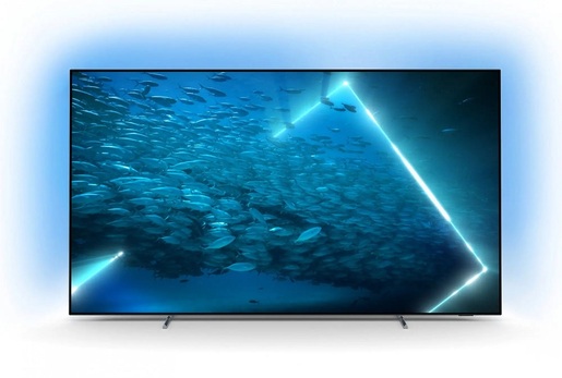 PHILIPS OLED televizor 55OLED707/12, 4K Ultra HD, Android, Smart TV, Ambilight, P5 AI Perfect Picture Engine, Micro Dimming Perfect, Srebreni   **MODEL 2022**