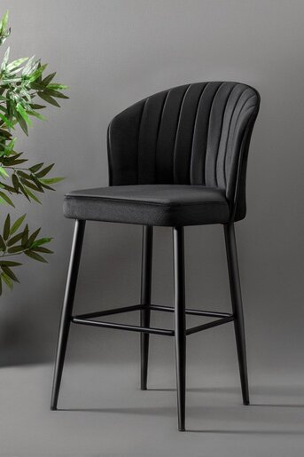 Mymassa barska stolica Rubi / crna / 2 komada