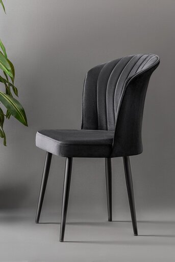 Mymassa stolica Rubi / crna / 4 komada