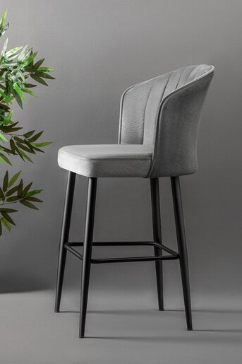 Mymassa barska stolica Rubi / tamno siva / 2 komada