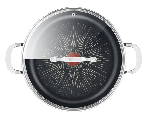 Tefal Jamie Oliver tava sa dvije ručke / pekač sa poklopcem 30 cm Professional home cook