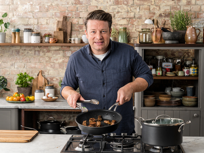 Tefal Jamie Oliver tava sa dvije ručke / pekač sa poklopcem 30 cm Professional home cook