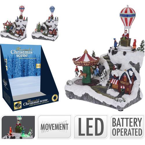 Koopman novogodišnja dekoracija LED 24 x 12 x 29 cm