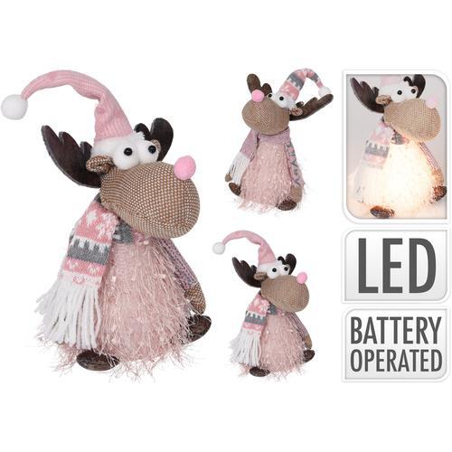 Koopman novogodišnja dekoracija jelen LED 14 x 22 cm