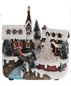 Koopman novogodišnja dekoracija pokretno selo