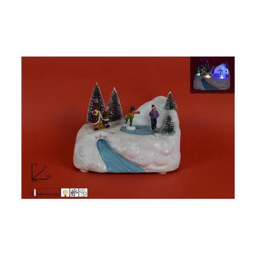 Due Esse novogodišnja dekoracija sa muzikom 11 x 15 x 13 cm LN001131D