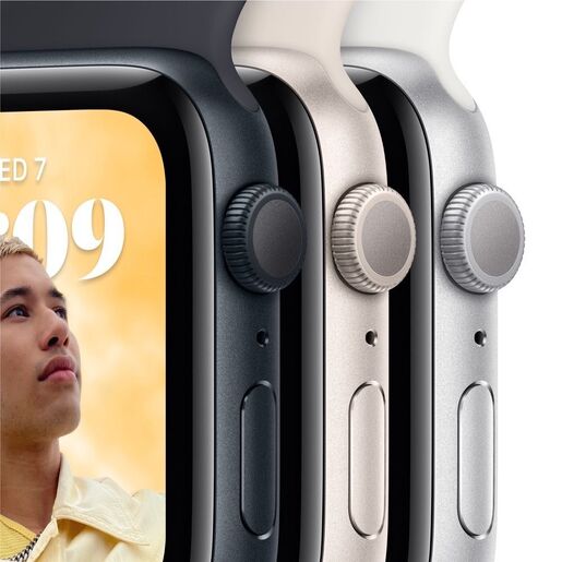 Apple Watch SE2 GPS 40mm, Midnight Aluminium Case, Midnight Sport Band - Regular