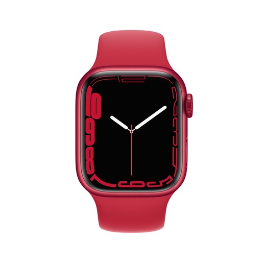 Apple Watch S7 GPS 41mm, Red Aluminium Case, Red Sport Band - Regular