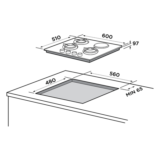 Midea ploča MG60A503MCGB