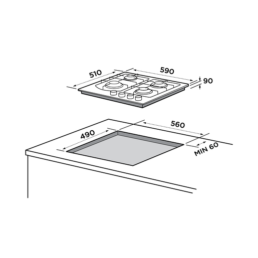 Midea ploča MG60096TX-HR