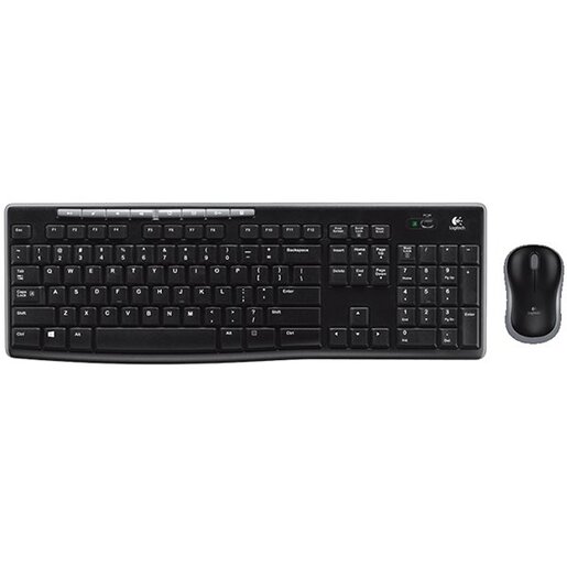 Logitech tastatura i miš Wireless Combo MK270, bežična, crna