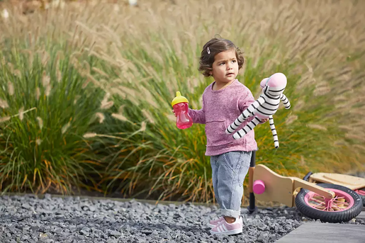 PHILIPS AVENT magična bočica sa tvrdim nastavkom girl 18m+ / 300ml / žuto roza / SCF804/04