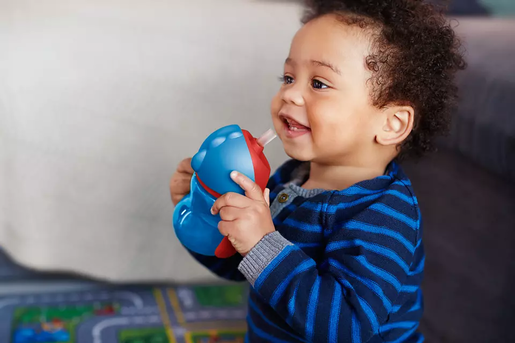 PHILIPS AVENT magična bočica sa slamkom boy 9m+ / 200ml / plavo crvena / SCF796/01