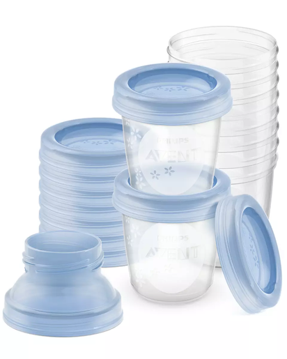 PHILIPS AVENT VIA set posudica sa poklopcem 180ml / a10 / 10 komada / SCF618/10