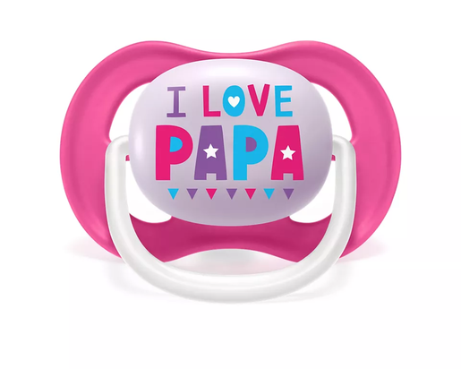 PHILIPS AVENT duda varalica ultra air girl 6-18m / I love papa i balon / 2 komada / SCF080/04