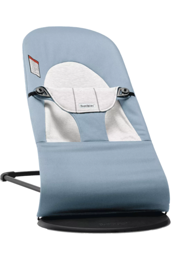 BABY BJORN Bouncer soft jersey plavo/bijela