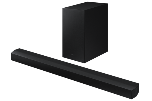 SAMSUNG soundbar HW-B450/EN, Adaptive Sound Lite, Bass Boost opcija, Adaptive Sound Lite, 2.1 kanalni zvuk, Crni