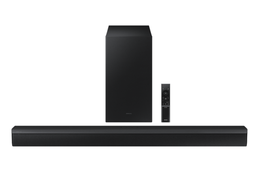 SAMSUNG soundbar HW-B450/EN, Adaptive Sound Lite, Bass Boost opcija, Adaptive Sound Lite, 2.1 kanalni zvuk, Crni