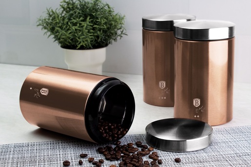 Berlinger Haus set posuda za šećer, kafu, čaj Metallic Line Rose Gold Edition BH1605