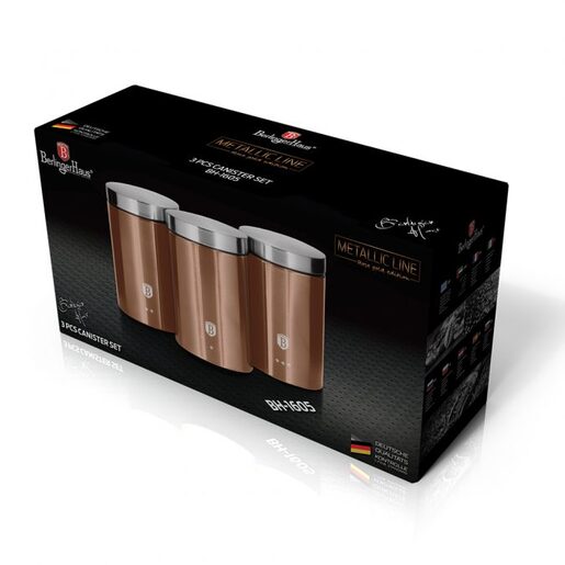 Berlinger Haus set posuda za šećer, kafu, čaj Metallic Line Rose Gold Edition BH1605