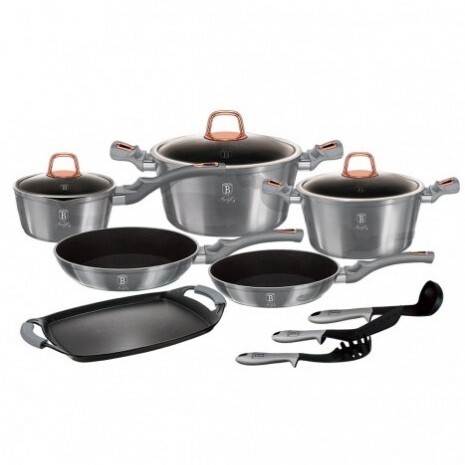 Berlinger Haus set posuđa + set kuhinjskih pomagala Moonlight Edition 14/1 BH6021