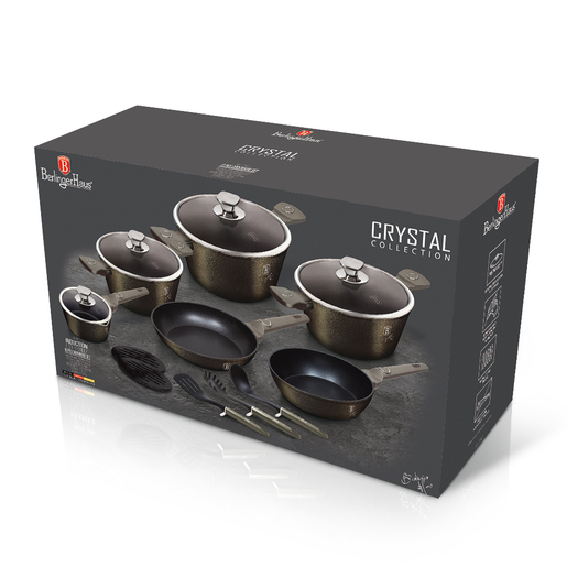 Berlinger Haus set posuđa + kuhinjskih pomagala Crystal Collection 17/1 BH7167