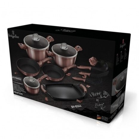 Berlinger Haus set posuđa + set kuhinjskih pomagala Rose Edition 14/1 BH6044