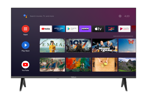 TESLA LED televizor 32E635BHS, HD Ready (1366x768 px), Smart TV, Android, Crni