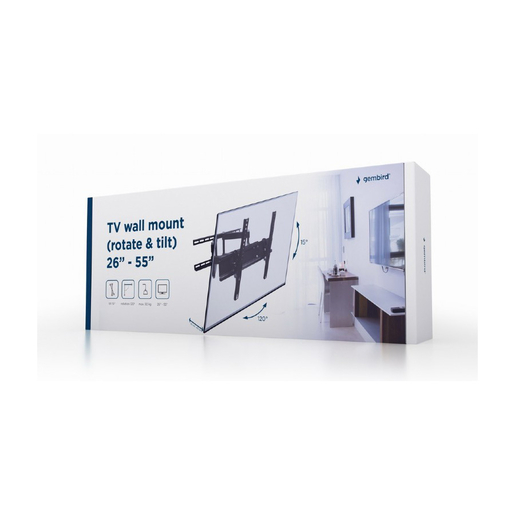 GEMBIRD Zidni nosač WM-55RT-03 rotacija & nagib, 26”-55”