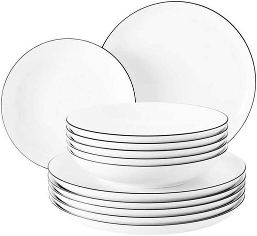 Seltmann Weiden set tanjira Lido Black 12/1 porculan