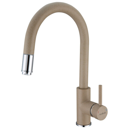 Alveus sudoper Atrox 30 / crni G91 + česma Delos P / bež G55 / podpultna ugradnja (U)