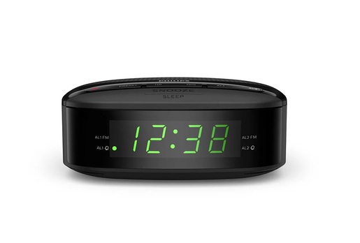 Philips Radio alarm sa satom, FM digitalno podešavanje, Dvostruki alarm, Crni