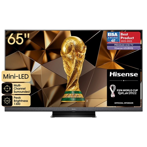 Hisense ULED televizor 55U8HQ, 4K Ultra HD, Smart TV, VIDAA OS, Quantum Dot Colour, 120Hz Ultra Motion **MODEL 2022**