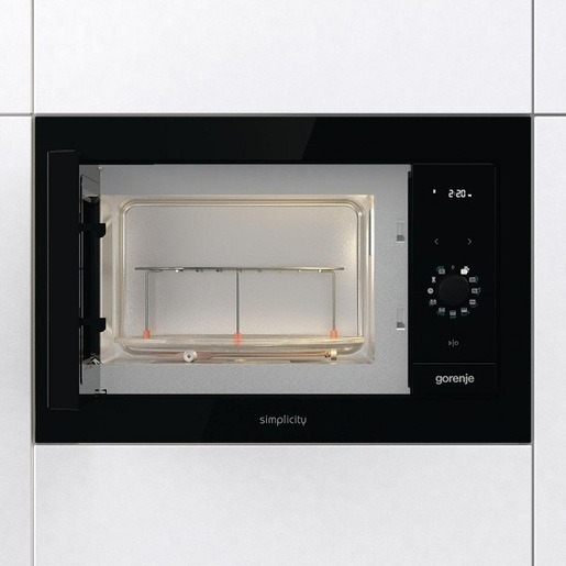 GORENJE mikrovalna pećnica BM 235 G1SYB - UGRADBENA; AquaClean; 900 W, Grill 1200 W