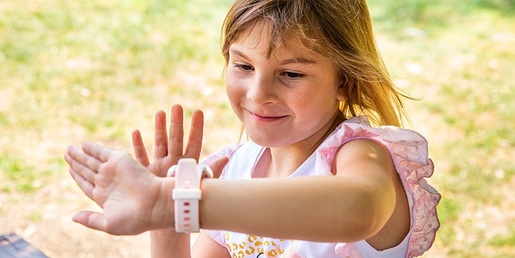 MyKi 4 Kids Smart Watch, Pametni sat za djecu, SIM kartica (Nano SIM), Pink-White