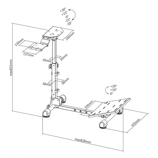 WHITE SHARK SKLOPIVI STALAK ZA VOLAN I PAPUČICE RSC-A05 CONQUEROR