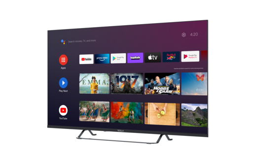 TESLA LED televizor 43E625BUS, 4K Ultra HD, Smart TV, Android, HDR 10, Google Play, EON Ready, Crni