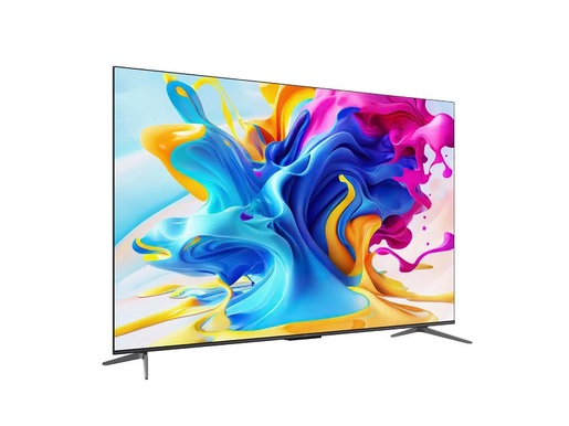 TCL QLED televizor 50C645, 4K Ultra HD, Smart TV, Android, Google TV, 120 Hz DLG, HDR 10+, HDMI 2.1, Metalik Sivi   **MODEL 2023**
