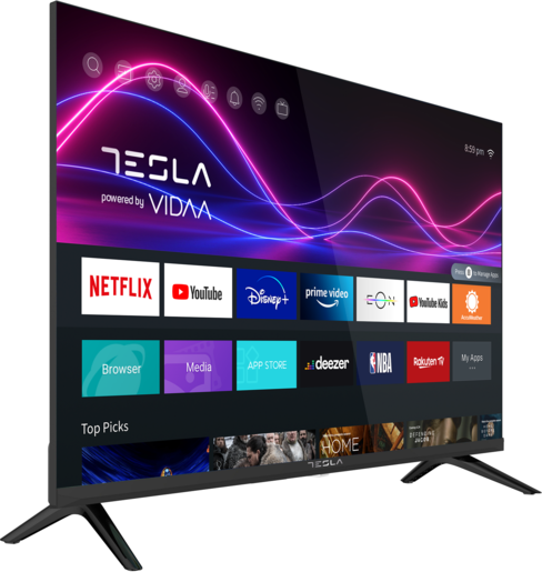 TESLA LED televizor 43M325BUS, 4K Ultra HD, VIDAA OS, Smart TV, Crni