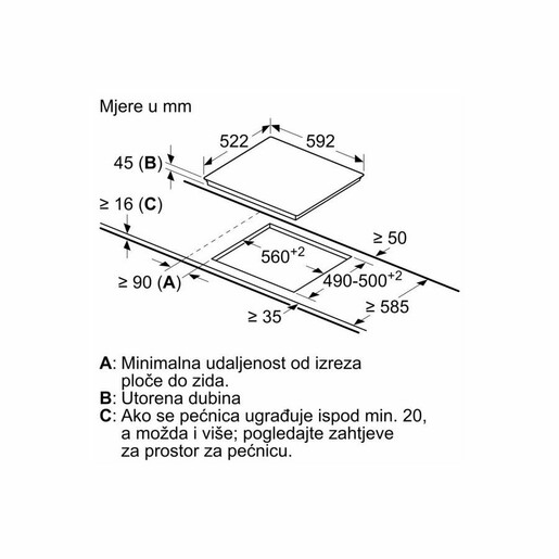Bosch ploča PKE61RAA2E