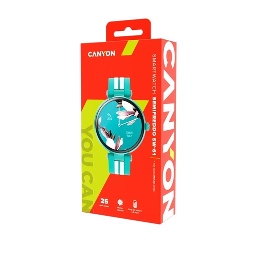 CANYON Semifreddo pametni sat SW-61, AMOLED ekran, Plavi