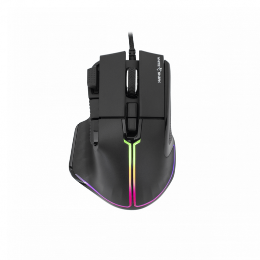 WHITE SHARK gaming miš GM-9006 MARROK RGB, crni