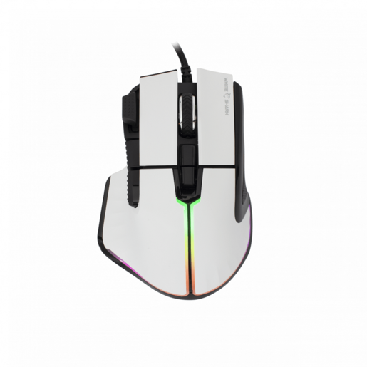 WHITE SHARK gaming miš GM-9006 MARROK White RGB, bijeli