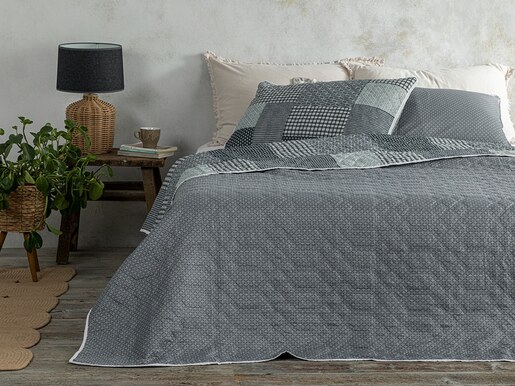 English Home set prekrivač + jastučnica Unique patch / 160 x 220 cm i 50 x 70 cm